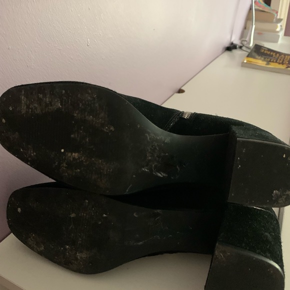 Black suede ankle boots - Picture 2 of 9